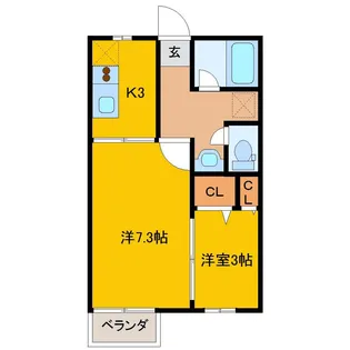 バン・ルージュ【2階】の間取り