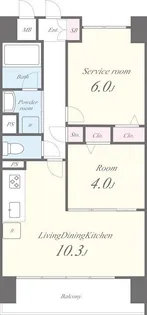 レジデンスヒルズ【1階】の間取り