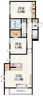 Kanon 2 Yoyogiuehara【3階】の間取り