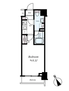 プレール・ドゥーク練馬中村橋【2階】の間取り