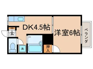 ハイメント桂【2階】の間取り