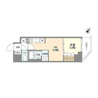 ドゥーエ日暮里II【2階】の間取り