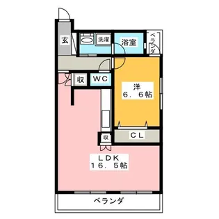 タワーレジデンス アネックス 1【9階】の間取り