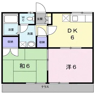 シャルムII【1階】の間取り