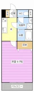 ボーヌングノインシュタイン【2階】の間取り