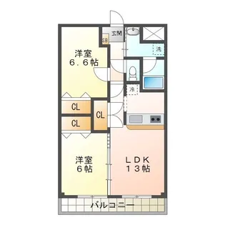 WIN PRADA【2階】の間取り