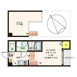 プランドールEX【1階】の間取り