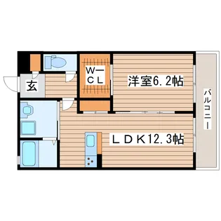 エスパース泉中央【2階】の間取り