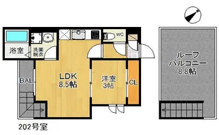 GRANDTIC Cuore(クオーレ)【2階】の間取り