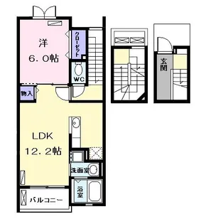 カルム ユイット【3階】の間取り