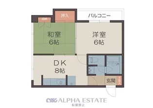 エクステンド郡元【3階】の間取り