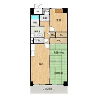 デイグラン鶴見EAST【8階】の間取り