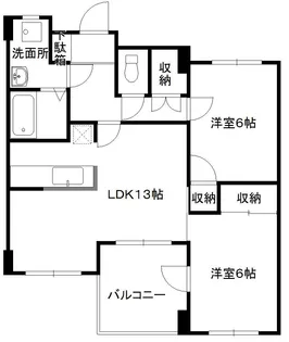 ハウス折戸通り【2階】の間取り