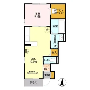 グレイン・ムーン【1階】の間取り