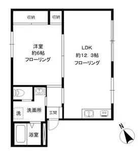 メゾン・ドゥ南馬込【1階】の間取り