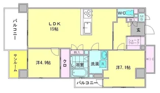 alivio76【7階】の間取り