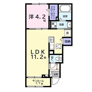 アネックス ワン【1階】の間取り
