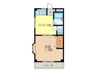 レジデンスサカエ【1階】の間取り