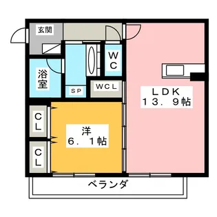 S・H・I【2階】の間取り