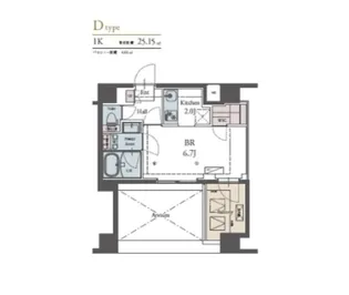 LUXENA YOKOHAMA TSURUMIII【7階】の間取り