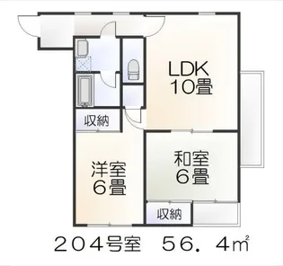 笹井マンション【2階】の間取り