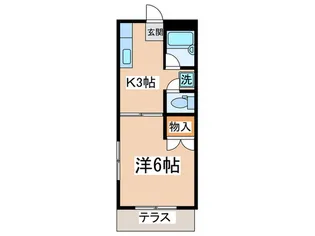 エルピーノ D【1階】の間取り