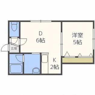 グラディート厚別【3階】の間取り