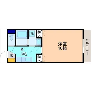 ドリームレバンテ浅野【2階】の間取り