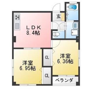 KURENAI【3階】の間取り