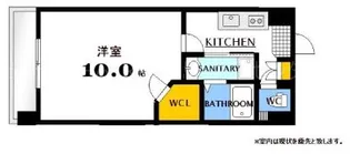 ウィステリア天神川【10階】の間取り