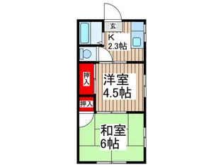飯倉荘【1階】の間取り