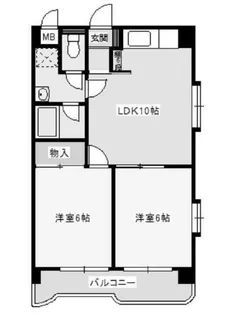 エクレールつつじヶ丘【3階】の間取り