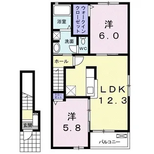 フローリサン II【2階】の間取り
