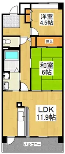 ガーデンコート清瀬2号棟【2階】の間取り