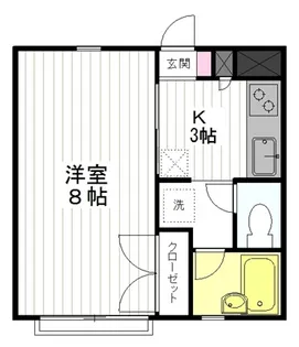 木町春ハイツ【2階】の間取り