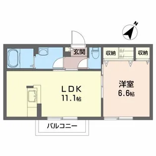 メゾン・ブルーム A【2階】の間取り