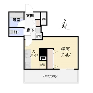 クウォータービル【4階】の間取り