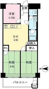 めじろ台ハイム【9階】の間取り