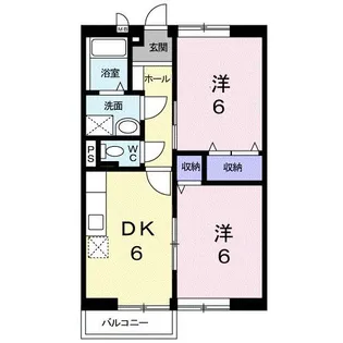 ニューエルディム翔II【1階】の間取り