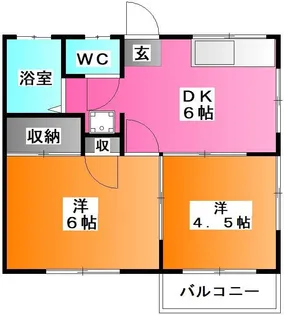 ミシマドリーム【2階】の間取り