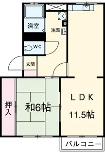 ベルシェトワ一社【2階】の間取り
