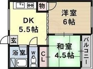 中井マンション【1階】の間取り