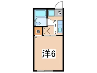 シティハイムカマクラI【1階】の間取り