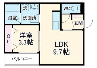 LE COCON 岩倉VI【3階】の間取り