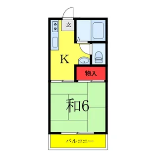 大橋ハイム【1階】の間取り