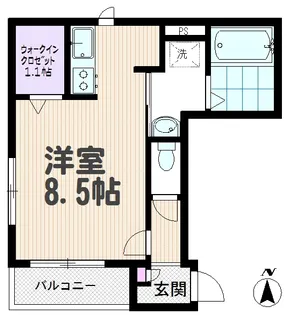 【ヘーベルメゾン】メゾン・ド・ショコラ【2階】の間取り