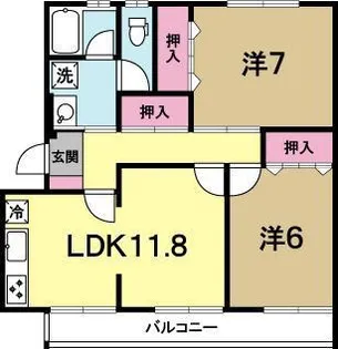 ブセナテラス【3階】の間取り