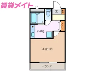 JINハイツ生桑【3階】の間取り