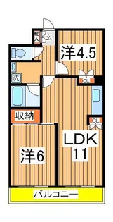 ニューオーク【2階】の間取り
