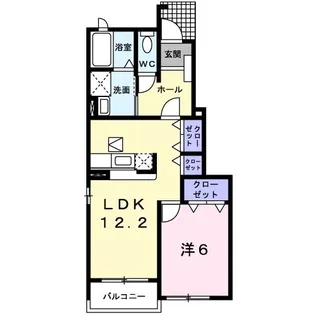 ニューアラモードA【1階】の間取り